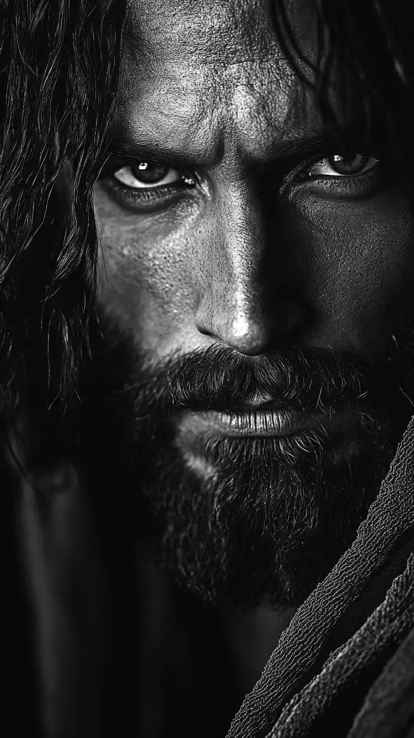 Jesus estende a mão ao aflito.