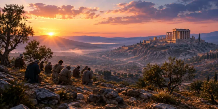 Povo de Israel em oração, buscando restaurar relação com Deus.
