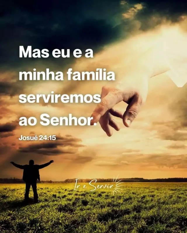 Josué faz um discurso ao povo de Israel e lhes dá a opção de escolher servir ao Senhor ou aos outros deuses. Ele diz:

'Se, porém, não agrada a vocês servir ao Senhor, esco­lham hoje a quem irão servir, se aos deuses que os seus antepassados serviram além do Eufrates, ou aos deuses dos amorreus, em cuja terra vocês estão vivendo. Mas eu e a minha família servi­remos ao Senhor. '

📙 Josué 24:15

Josué incentiva o povo a tomar uma decisão consciente sobre a sua fé e lealdade e declara sua própria intenção de servir ao Senhor.

Também devemos lembrar que não é possível servir a dois senhores. Ou servimos completamente e fielmente a Deus, ou estaremos fora do povo escolhido do Senhor.

Qual é a sua escolha?

❤️ Deus lhe trouxe aqui por um propósito

📖 Com Ele, tudo é possível! (Marcos 10:27)

💎 Siga para mais palavras de encorajamento

#ireservir #jesuscristoteama #bibliadamulher #bibliadeestudio #deusnocontrolesempre #sucesso #cristo #jesuscristo #bíbliaanote #jesuslovesyou #Bibliacreativa #jesusteama #iglesia #motiva #bíbliailustrada #god #diosesamor #diosesbueno #bíbliadeestudo #cristianismo #igreja #bible #palavrasdedeus #frases #deusnafrentesempre #jesucristo #jesuscristovive #deusnocomandosempre