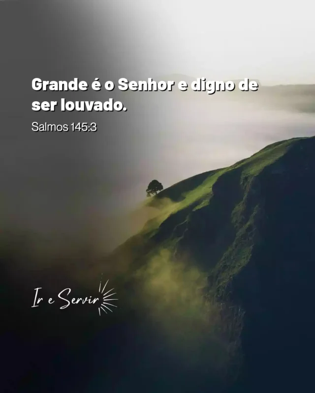 O versículo "Grande é o Senhor e digno de ser louvado" (Salmos 145:3) nos convida a reconhecer a magnificência de Deus em nossas vidas.

 Em meio às lutas e desafios, é vital lembrar que nossa adoração deve ser constante, não apenas em momentos de alegria, mas também nas dificuldades.

 Jesus nos ensinou a buscar o Reino de Deus acima de tudo (Mateus 6:33), e isso implica confiar em Sua grandeza mesmo quando as circunstâncias parecem adversas.

 Uma dica útil é cultivar um coração agradecido, praticando a gratidão diariamente.

 Ao fazer isso, transformamos nossa perspectiva e nos alinhamos com a vontade divina, reconhecendo que, em todas as coisas, Deus é digno de louvor.

❤️ Deus lhe trouxe aqui por um propósito

📖 Com Ele, tudo é possível! (Marcos 10:27)

💎 Siga para mais palavras de encorajamento

#ireservir #evangelio #deusnafrente #deusnafrentesempre #esperança #saude #graça #palavrasdedeus #catolico #jesus #gospel #jesusteama #mensagemdodia #espiritualidade #reinodedeus #cristão #jovenescristianos #oração #bible #bíbliadeestudo #love #jesucristo #leiaabiblia #deusnocomandosempre #assembleiadedeus #jesussaves #oraçao #mêsdabíblia