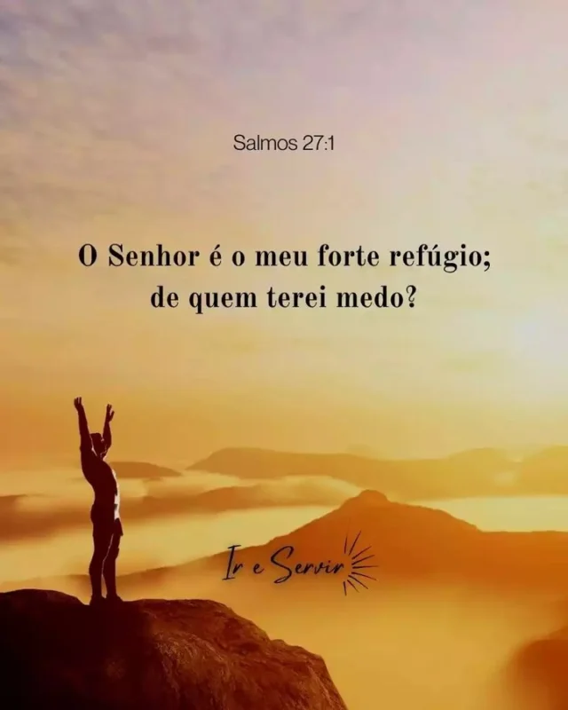Quando enfrentamos momentos difíceis, é normal sentir medo e insegurança. Mas precisamos nos lembrar de que temos um forte refúgio em Deus, que está sempre conosco, nos protegendo e nos guiando.

O Salmo 27:1 nos lembra que o Senhor é esse refúgio. Ele é a nossa fortaleza em tempos de adversidade, o nosso amparo nas horas de necessidade. E por isso não há motivo para temermos, pois Deus está conosco.

Que essa mensagem traga conforto e motivação para todos nós, para que possamos confiar no Senhor e enfrentar qualquer desafio com coragem e determinação. Afinal, com Deus ao nosso lado, não há nada que não possamos superar.

❤️ Deus lhe trouxe aqui por um propósito

📖 Com Ele, tudo é possível! (Marcos 10:27)

💎 Siga para mais palavras de encorajamento

#ireservir #deusnocomandosempre #alegria #evangelio #espiritosanto #gospel #vida #catolicos #amordedeus #jesuscristoreidosreis #espiritualidade #Bibliaperolada #biblia #deusnocontrolesempre #estudodabíblia #jesuscristoeosenhor #deusfiel #bíbliadamulher #evangelho #jesucristo #familia #diosesbueno #jesuscristosalvador #estudeabíblia #bible #diosteama #biblianvi #deuscuida