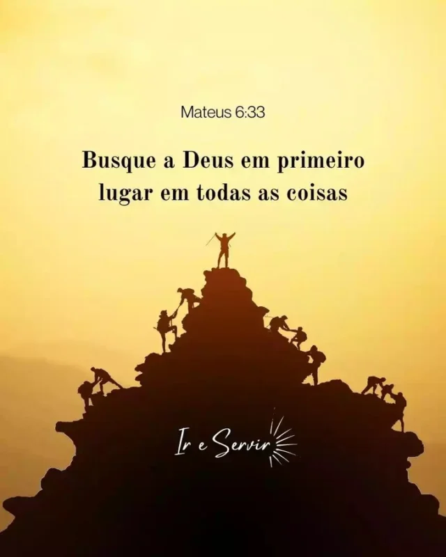 Não importa qual seja o seu sonho ou objetivo, buscar a Deus em primeiro lugar é a chave para alcançá-lo. Em Mateus 6:33, Jesus nos ensina a buscar o Reino de Deus e a sua justiça em primeiro lugar, e todas as outras coisas nos serão acrescentadas.

Isso significa que, ao colocar Deus no centro da sua vida, todas as áreas da sua vida serão abençoadas. Deus é o nosso provedor, o nosso conselheiro, o nosso amigo mais leal. Ele conhece os nossos desejos mais profundos e quer nos ajudar a alcançá-los, desde que estejamos dispostos a colocá-lo em primeiro lugar, e desde que os nossos sonhos estejam dentro dos propósitos Dele para a nossa vida.

Então, não desanime se as coisas não estão saindo como você planejou. Não se preocupe com o amanhã, mas confie em Deus para suprir todas as suas necessidades. Busque a Deus em primeiro lugar em todas as coisas, e verá como as portas se abrirão e os milagres acontecerão em sua vida.

Deixe Deus guiar seus passos, e você alcançará lugares que nunca imaginou.

❤️ Deus lhe trouxe aqui por um propósito

📖 Com Ele, tudo é possível! (Marcos 10:27)

💎 Siga para mais palavras de encorajamento

#ireservir #graça #deusnafrente #deusnocomandosempre #alegria #jesuscristoteama #catolico #bibliainfantil #mensagemdodia #biblias #inspiração #deusefiel #bíbliadeestudo #diosesfiel #abapai #deusacimadetudo #deusemaravilhoso #cristao #oracion #felicidade #faith #salvação #bíbliadiaria #diosesbueno #frases #deusebomotempotodo #deusmaravilhoso #estudobiblico
