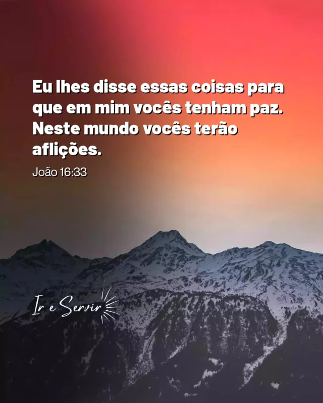 No versículo de João 16:33, Jesus nos lembra que, apesar das aflições inevitáveis deste mundo, Ele nos oferece paz.

 Essa paz não é a ausência de problemas, mas uma tranquilidade interior que brota da nossa fé e confiança em Deus.

 Para vivermos essa realidade, é essencial cultivarmos um relacionamento íntimo com Cristo, através da oração, meditação nas Escrituras e participação na comunidade cristã.

 Ao enfrentarmos dificuldades, devemos nos lembrar das promessas de Jesus e buscar Nele nosso refúgio.

 A prática da gratidão, mesmo nas tribulações, nos ajuda a focar nas bênçãos divinas, fortalecendo nossa esperança e resiliência diante das adversidades.

❤️ Deus lhe trouxe aqui por um propósito

📖 Com Ele, tudo é possível! (Marcos 10:27)

💎 Siga para mais palavras de encorajamento

#ireservir #palavrasdedeus #deusnafrentesempre #foco #bibliainfantil #fe #jesuscristovive #estudodabíblia #jesuscristonocomando #Bibliaperolada #bibliadiaria #jesusestavoltando #bíbliadeestudo #espiritualidade #oraçao #deusnocomando #sabedoria #leituradabíblia #adora #espiritosanto #bibliaspersonalizadas #devocional #deusefiel #bibliapersonalizada #igrejacatolica #evangelho #versiculosbiblicos #salvação