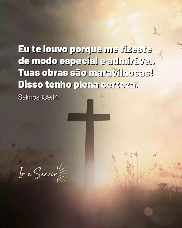 O versículo de Salmos 139:14 nos lembra da singularidade e da beleza de cada criação de Deus, incluindo nós mesmos.

 Ao reconhecer que somos feitos de modo especial e admirável, somos convidados a valorizar a nossa identidade e a nossa jornada.

 Essa valorização nos leva a um profundo agradecimento, que deve se refletir em nossas ações diárias.

 Assim como Jesus nos ensinou a amar ao próximo, essa gratidão deve ser transformada em bondade e empatia.

 Uma dica valiosa para a vida cristã é praticar diariamente a gratidão, não apenas a Deus, mas também às pessoas ao nosso redor.

 Isso cria um ambiente de amor e respeito, refletindo o caráter de Cristo em nossas vidas e fortalecendo nossa fé.

❤️ Deus lhe trouxe aqui por um propósito

📖 Com Ele, tudo é possível! (Marcos 10:27)

💎 Siga para mais palavras de encorajamento

#ireservir #jesuscristoreidosreis #diosesbueno #deusnocontrole #iglesia #versiculobiblico #deus #bibliantv #deusnafrente #bibliapersonalizada #deusacimadetudo #biblianvt #bibliaspersonalizadas #jesuscristoreina #jesuslovesyou #jesuscristo #god #church #jesuscristoeosenhor #bibliadeapuntes #cristianos #oracion #estudobiblico #bíblia #bibliadeestudio #bibliakingjames #salmos #estudeabíblia