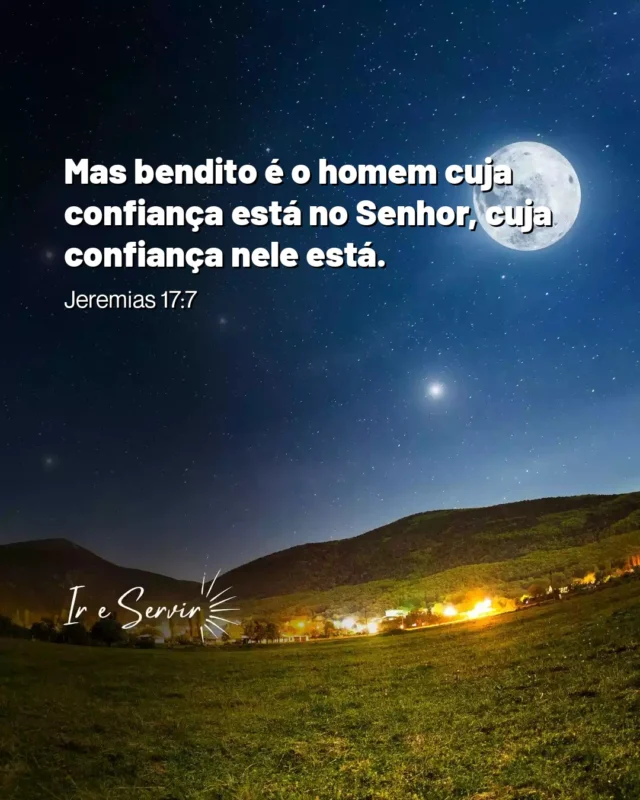 O versículo de Jeremias 17:7 nos lembra da importância de confiar no Senhor em todas as circunstâncias.

 Essa confiança é um pilar fundamental para uma vida cristã saudável.

 Jesus, em seus ensinamentos, frequentemente nos exorta a não nos preocuparmos com o amanhã, mas a buscar primeiro o Reino de Deus (Mateus 6:33).

 Isso nos ensina a viver no presente, entregando nossas ansiedades a Ele.

 Uma dica prática é cultivar uma rotina de oração e meditação na Palavra.

 Ao dedicar momentos do dia para se conectar com Deus, fortalecemos nossa fé e nossa confiança n'Ele.

 Assim, mesmo diante das tempestades da vida, permaneceremos firmes e abençoados, como nos ensina o profeta.

❤️ Deus lhe trouxe aqui por um propósito

📖 Com Ele, tudo é possível! (Marcos 10:27)

💎 Siga para mais palavras de encorajamento

#ireservir #cristianos #jesuscristoreidosreis #deusnocomando #oracao #amor #deusdoimpossivel #vida #frasesinspiradoras #assembleiadedeus #fé #bíbliadiaria #cristão #cristo #bibliadamulher #cristao #bíbliadeestudo #jesuscristo #bibliajovem #deusefiel #bíbliaonline #oracion #bibliaonline #paz #abapai #adora #motiva #igrejacatolica
