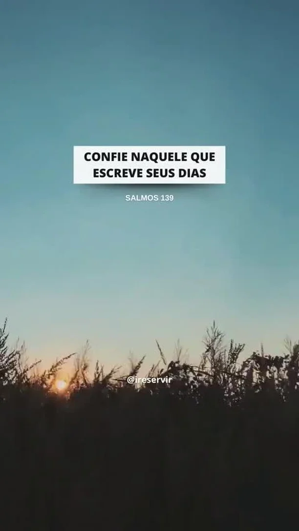 "Descubra como CONFIAR na Mão que Escreve Seus Dias"

❤️ Deus lhe trouxe aqui por um propósito

📖 Com Ele, tudo é possível! (Marcos 10:27)

💎 Siga para mais palavras de encorajamento

#ireservir  #versiculododia #bibliadiaria #jesusteama #adora #bíbliadiaria #bibliadeapuntes #deusefiel #salva #salvacao #deusnocomandosempre #jesuscristovive #catolicos #louvor #espiritualidade #devocionaldiario #deusconosco #positividade #jesuslovesyou #diosesfiel #bíbliaonline #estudodabíblia #jesuscristoteama #Bibliaperolada #bibliacomarte #amordedeus #teologia #bibliasagrada