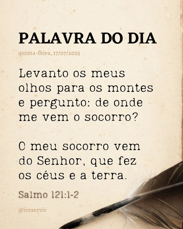 Senhor, reconheço minhas fraquezas e peço perdão por momentos de dúvida.

Que eu possa abrir meu coração à Sua luz, buscando sempre Sua presença em minha vida.

Fortaleça minha fé e encha-me de coragem para enfrentar os desafios.

Comprometo-me a viver com gratidão, refletindo Seu amor em minhas ações.

Que cada novo dia seja uma oportunidade de crescer em Ti e espalhar esperança ao meu redor.

Amém.

❤️ Deus lhe trouxe aqui por um propósito.

📖 Com Ele, tudo é possível! (Marcos 10:27).

💎 Siga para mais palavras de encorajamento.

#palavradodia #ireservir #jesuschrist #positividade #foco #deuscuidademim #deusnafrentesempre #bíbliaanote #fé #deuscuida #teologia #adora #inspiração #bibliadeapuntes #deusdoimpossivel #vida #deusnocomando #bibliaonline #god #devocional #deuseamor #palabradedios #Bibliaperolada #deusmaravilhoso #cristão #love #jesuslovesyou #jesuscristoreina