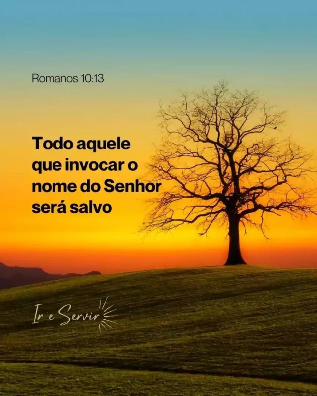 Paulo cita o profeta Joel neste versículo, declarando que todos que invocam o nome do Senhor serão salvos (Joel 2:32).

Ao fazer isso, Paulo realiza duas coisas.

Primeiro, ele conecta esta verdade com sua afirmação no versículo anterior de que Cristo, o Senhor de todos, dá Suas riquezas a todos os que O invocam.

A ideia de 'invocar o nome do Senhor', neste contexto, significa aqueles que se voltam para Cristo com fé em busca de salvação.

Embora não seja literalmente uma descrição de uma 'oração do pecador', Paulo está se referindo àqueles que expressam o sentimento que uma 'oração do pecador' contém.

Este é o ato de colocar a própria fé em Cristo.

Isto é crucialmente diferente daqueles que Jesus descreve em Mateus 7,21-23, como aqueles que usam Seu nome, mas não têm fé real nEle.

Paulo faz também uma segunda conexão, mostrando que Cristo o Senhor é de fato o Javé de Israel do Antigo Testamento.

Eles são um no mesmo.

Todos os que O invocam na fé, tanto judeus como gentios, serão salvos da ira de Deus contra o pecado e participarão para sempre da glória de Deus.

❤️ Deus lhe trouxe aqui por um propósito

📖 Com Ele, tudo é possível! (Marcos 10:27)

💎 Siga para mais palavras de encorajamento

#ireservir #salmos #bibliadeestudo #bibliaonline #abapai #ora #faith #orar #church #jesusalva #versiculosdodia #deusdoimpossivel #jovenescristianos #diosesamor #gospel #fé #sucesso #estudobiblico #jesussaves #cristo #frasescristianas #deuscuida #jesusestavoltando #deusacimadetudo #oração #adoração #deusnocomandosempre #positividade
